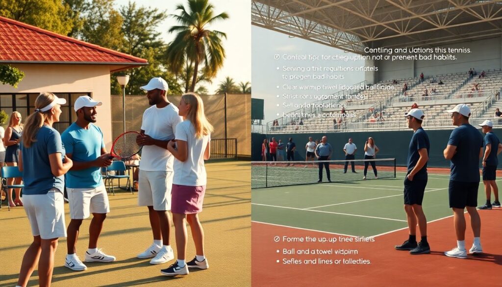 Интересные факты о теннисном этикете и традициях - иллюстрация
