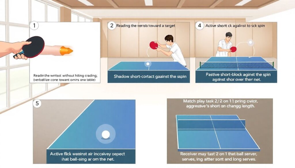 - Возврат подачи: чтение траектории, позиция и тренировочные дрили - иллюстрация
