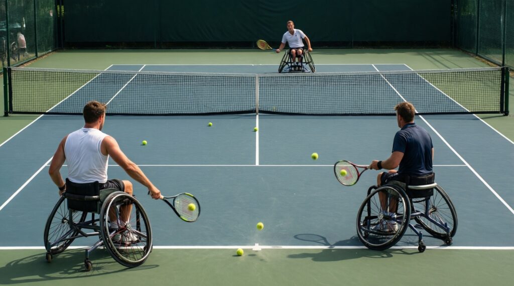 - Колясочный теннис и пара-теннис: особенности техники и соревнований - иллюстрация