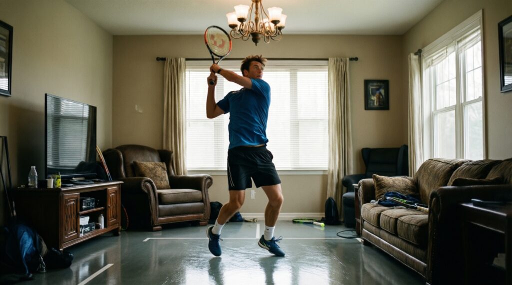 - Домашние дриллы без корта: резинки, стенка и таймеры для темпа - иллюстрация