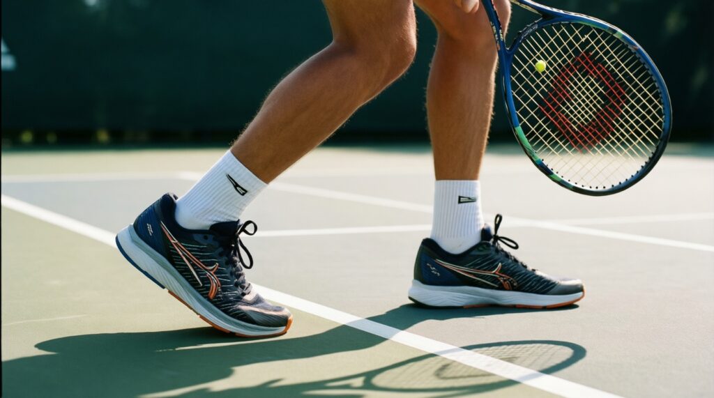 Теннисная обувь и экипировка: что действительно важно для разных покрытий - иллюстрация