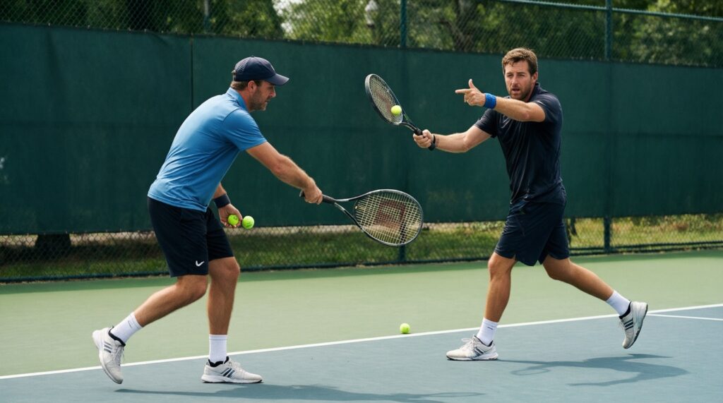 Тактика одиночного матча: построение розыгрыша против разных типов соперников - иллюстрация