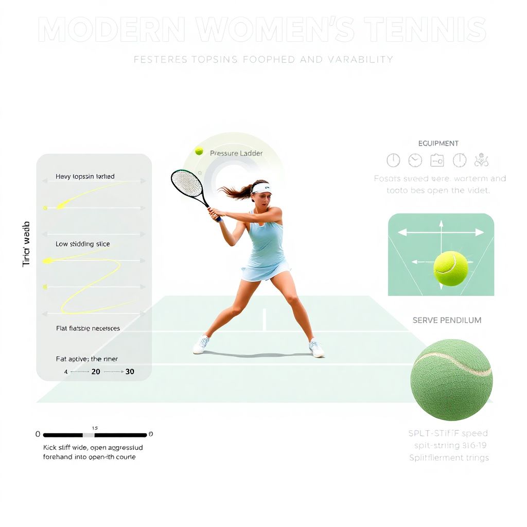 Эволюция тактики женского тенниса: как скорость, спин и вариативность меняют игру