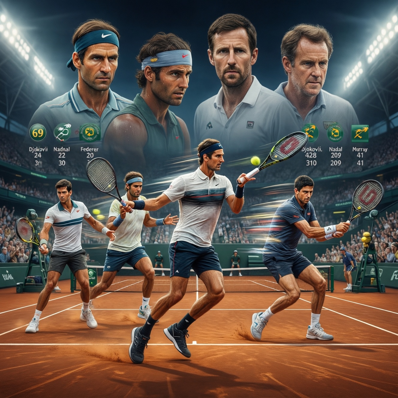 Большая четвёрка и новые звёзды: кто определяет теннис сегодня