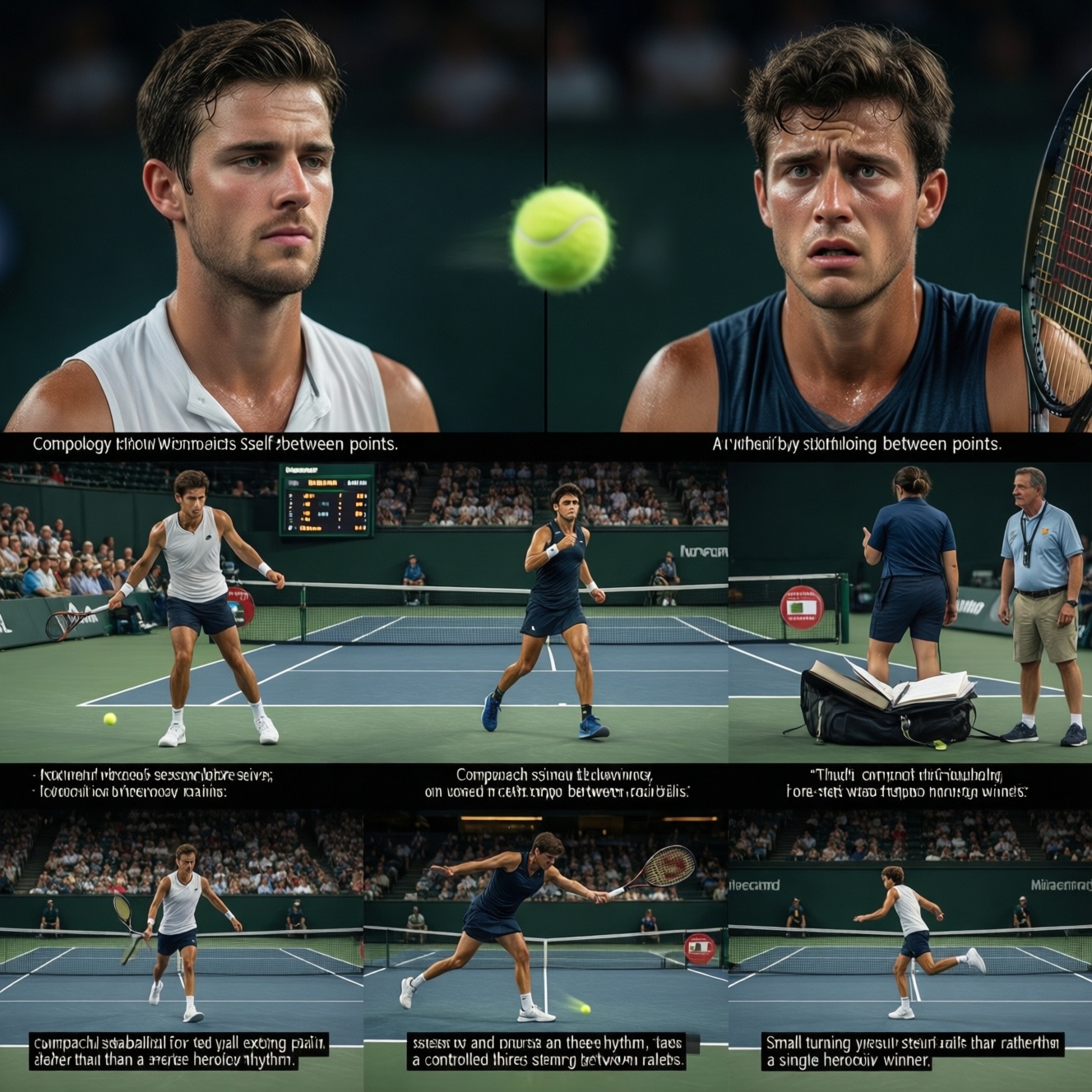 Психология матча в теннисе: как теннисисты справляются с давлением и камбэками