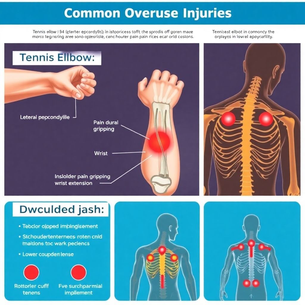 Профилактика травм локтя теннисиста, плеча и спины — причины и рекавери